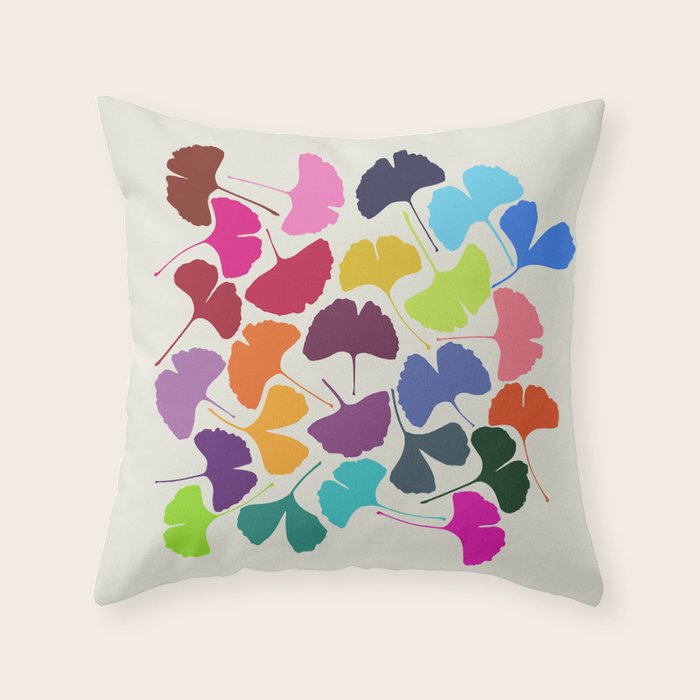 ginkgo 1 Throw Pillow Gallery Image 6