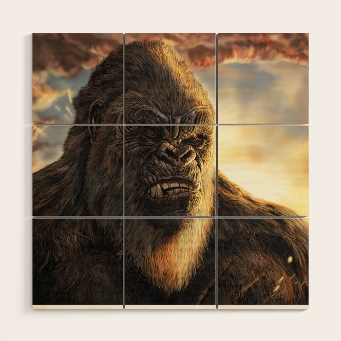 Godzilla Series - Kong Wood Wall Art Gallery Image 1