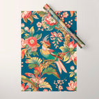 Antique French Chinoiserie in Blue Wrapping Paper Gallery Image 1