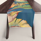 Antique French Chinoiserie in Blue Table Runner Gallery Image 1