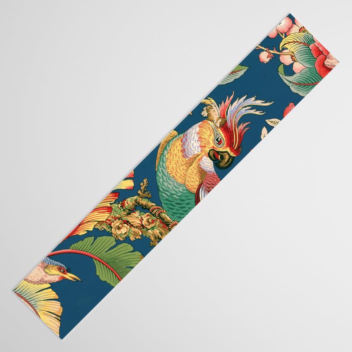 Antique French Chinoiserie in Blue Table Runner Gallery Image 3