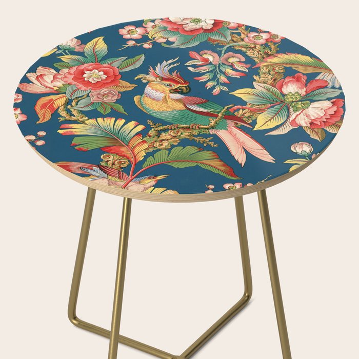 Antique French Chinoiserie in Blue Side Table Gallery Image 2