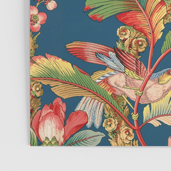 Antique French Chinoiserie in Blue Poster Gallery Image 3