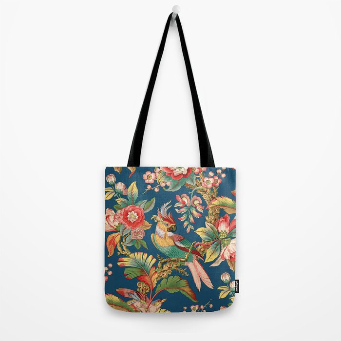 Antique French Chinoiserie in Blue Tote Bag Gallery Image 2