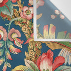 Antique French Chinoiserie in Blue Wall Tapestry Gallery Image 3