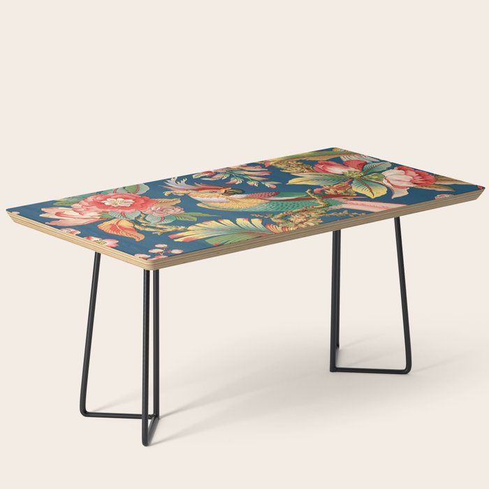 Antique French Chinoiserie in Blue Coffee Table Gallery Image 1