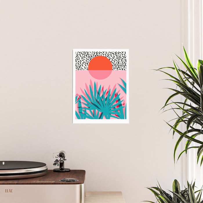 Whoa - palm sunrise southwest california palm beach sun city los angeles retro palm springs resort  Poster Gallery Image 2
