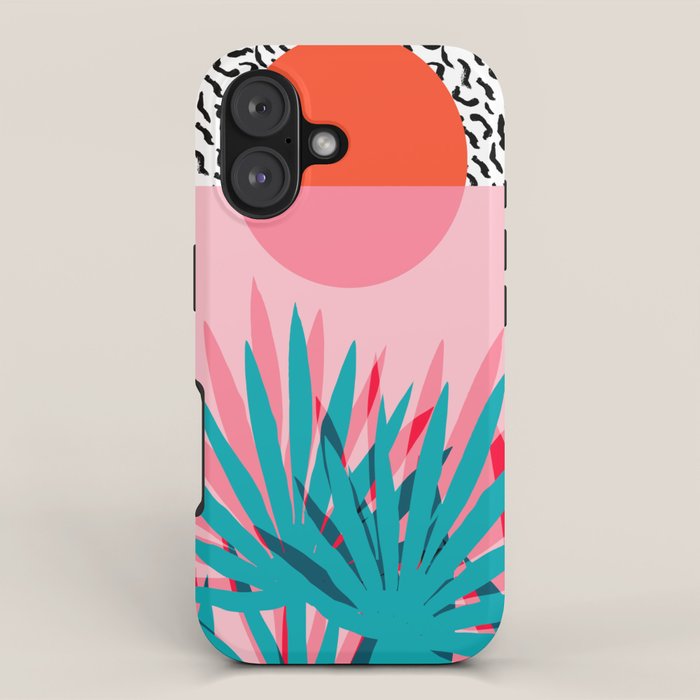 Whoa - palm sunrise southwest california palm beach sun city los angeles retro palm springs resort  iPhone Case Gallery Image 1