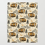 Little Camper - Cream, black, and gold Poster Gallery Image 4
