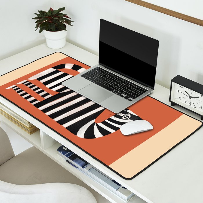 The Striped Cat II Desk Mat Gallery Image 2