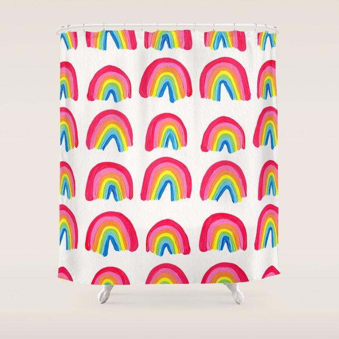 Rainbow Collection â Classic Palette Shower Curtain Gallery Image 1