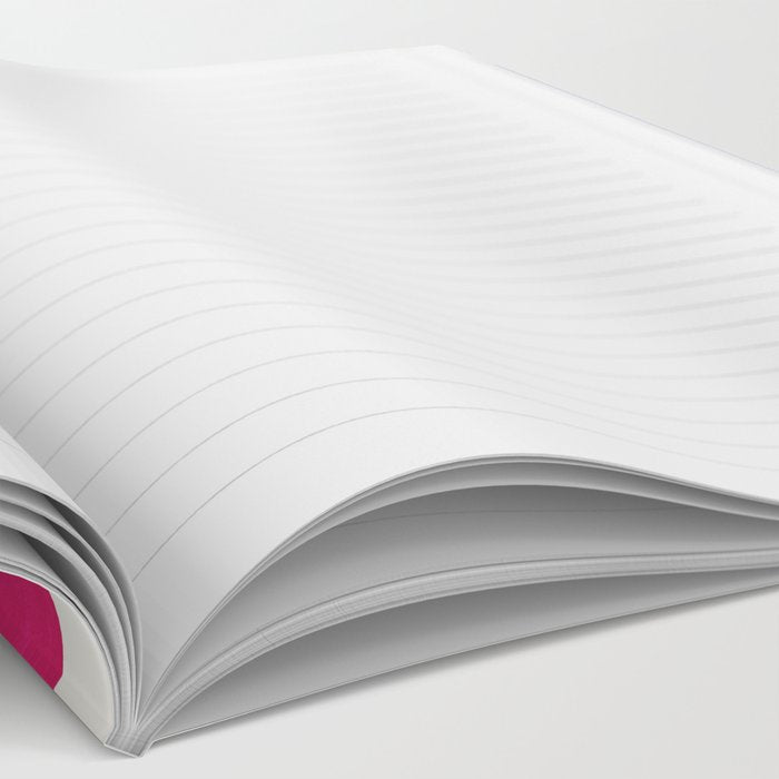 THE VASE 01: Cerise & Persian Blue Leaves Notebook Gallery Image 2