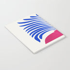 THE VASE 01: Cerise & Persian Blue Leaves Notebook Gallery Image 3