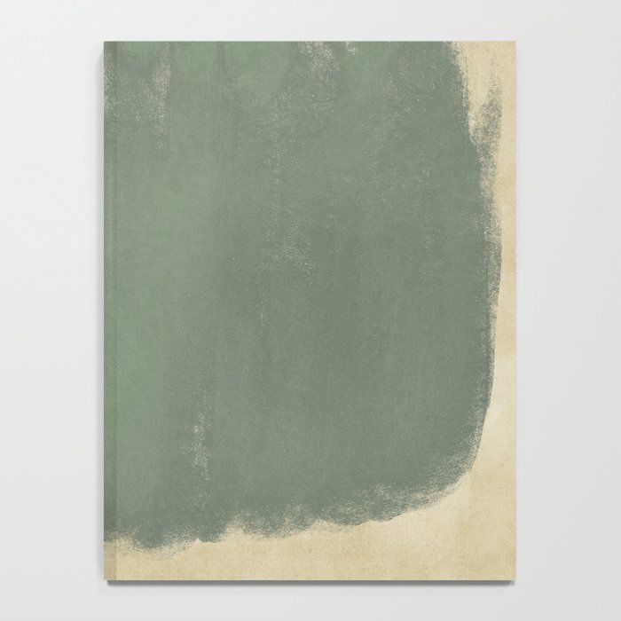 Minimal Abstract Green Colorfield Painting 01 Notebook Gallery Image 4