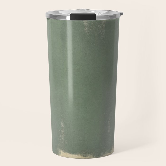 Minimal Abstract Green Colorfield Painting 01 Travel Mug Gallery Image 1