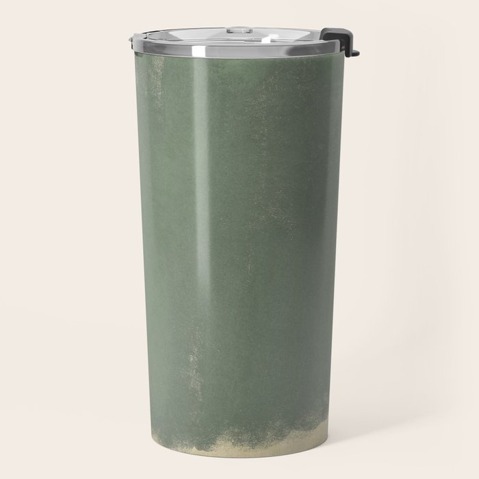 Minimal Abstract Green Colorfield Painting 01 Travel Mug Gallery Image 2