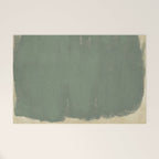 Minimal Abstract Green Colorfield Painting 01 Welcome Mat Gallery Image 1