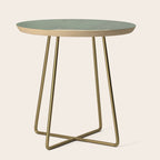 Minimal Abstract Green Colorfield Painting 01 Side Table Gallery Image 1