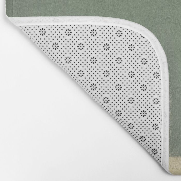 Minimal Abstract Green Colorfield Painting 01 Bath Mat Gallery Image 2