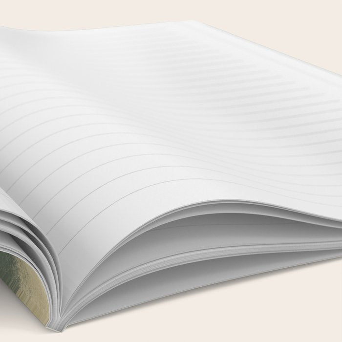 Minimal Abstract Green Colorfield Painting 01 Notebook Gallery Image 2