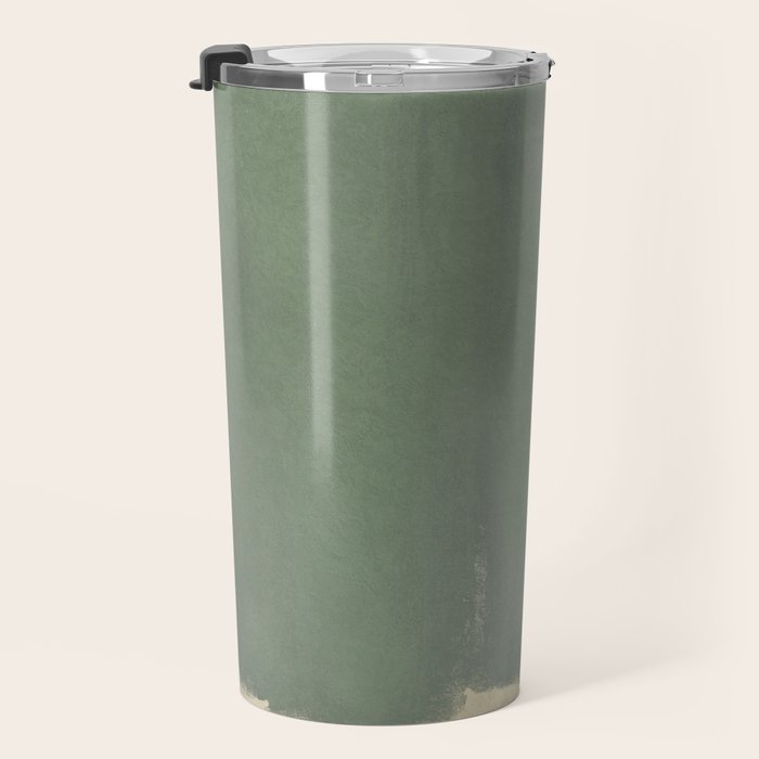 Minimal Abstract Green Colorfield Painting 01 Travel Mug Gallery Image 3