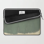 Minimal Abstract Green Colorfield Painting 01 Laptop Sleeve Gallery Image 2