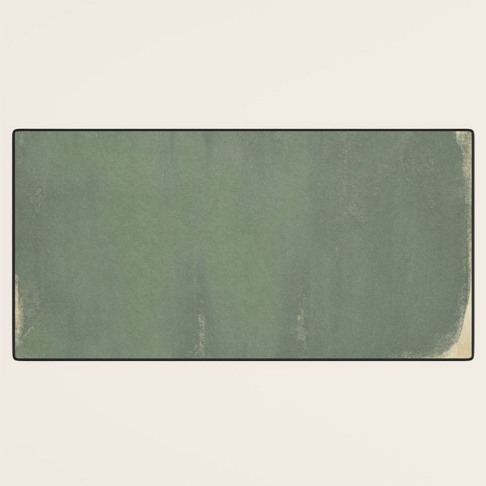 Minimal Abstract Green Colorfield Painting 01 Desk Mat Gallery Image 3