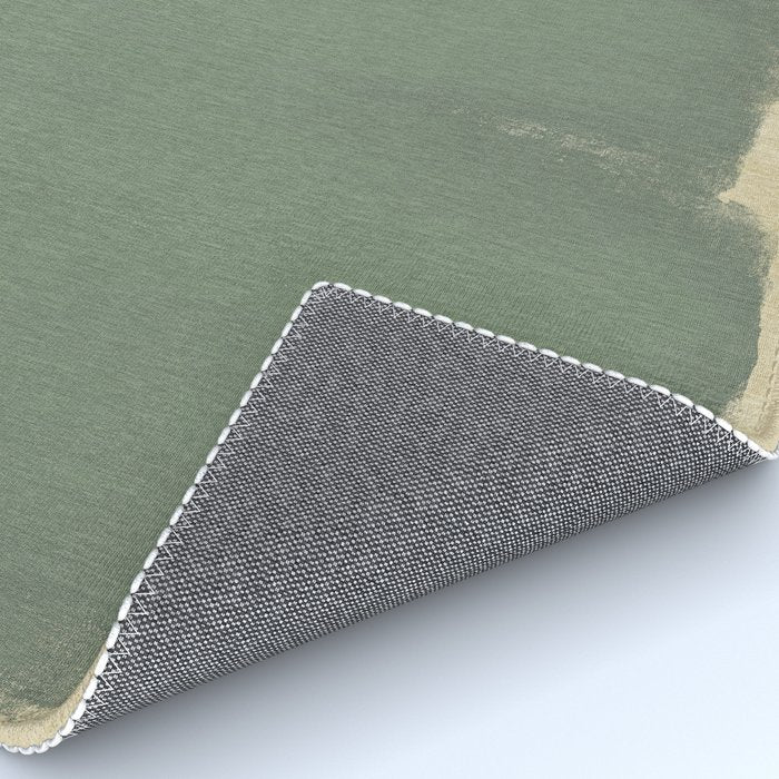 Minimal Abstract Green Colorfield Painting 01 Rug Gallery Image 4