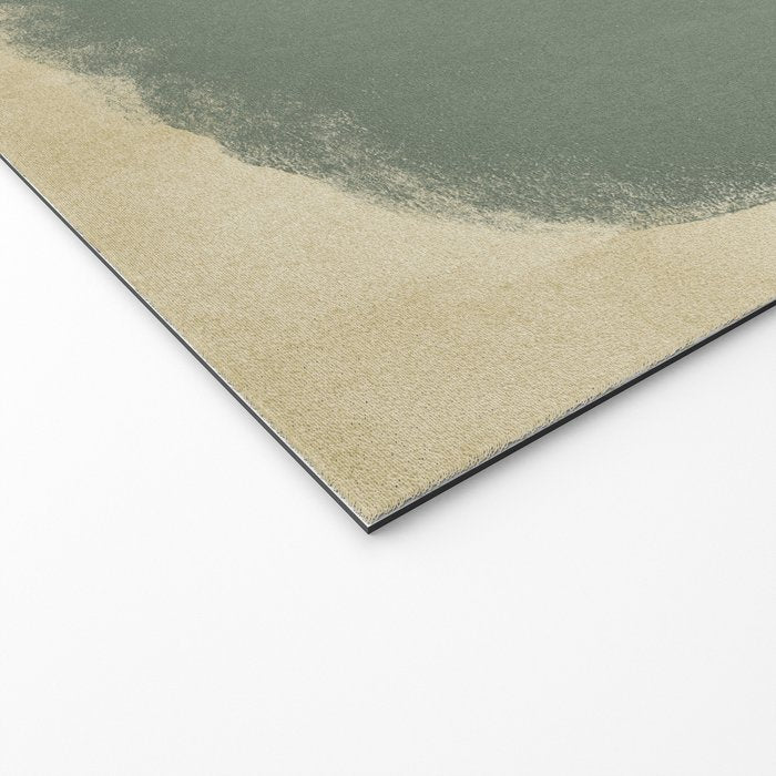 Minimal Abstract Green Colorfield Painting 01 Welcome Mat Gallery Image 2