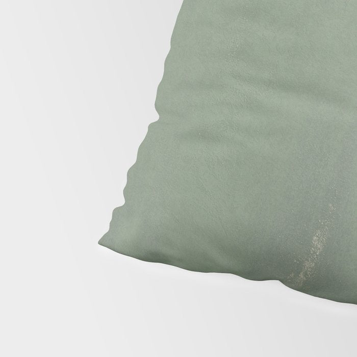 Minimal Abstract Green Colorfield Painting 01 Pillow Sham Gallery Image 4
