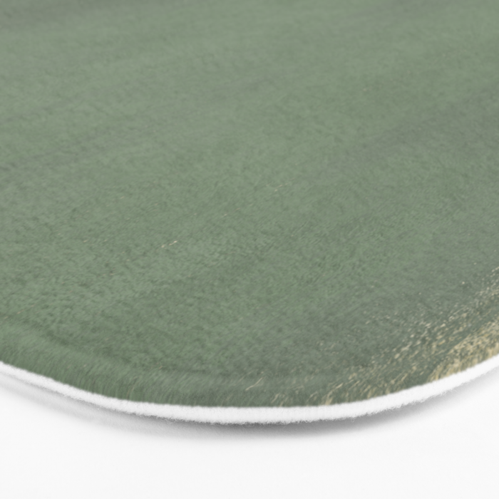 Minimal Abstract Green Colorfield Painting 01 Bath Mat Gallery Image 3