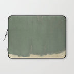 Minimal Abstract Green Colorfield Painting 01 Laptop Sleeve Gallery Image 1