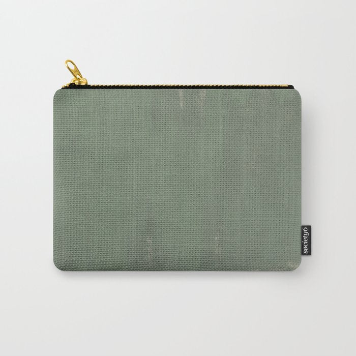 Minimal Abstract Green Colorfield Painting 01 Carry All Pouch Gallery Image 1
