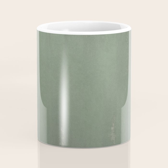 Minimal Abstract Green Colorfield Painting 01 Coffee Mug Gallery Image 4