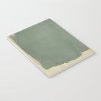 Minimal Abstract Green Colorfield Painting 01 Notebook Gallery Image 3