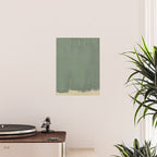 Minimal Abstract Green Colorfield Painting 01 Poster Gallery Image 2