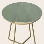 Minimal Abstract Green Colorfield Painting 01 Side Table Gallery Image 2
