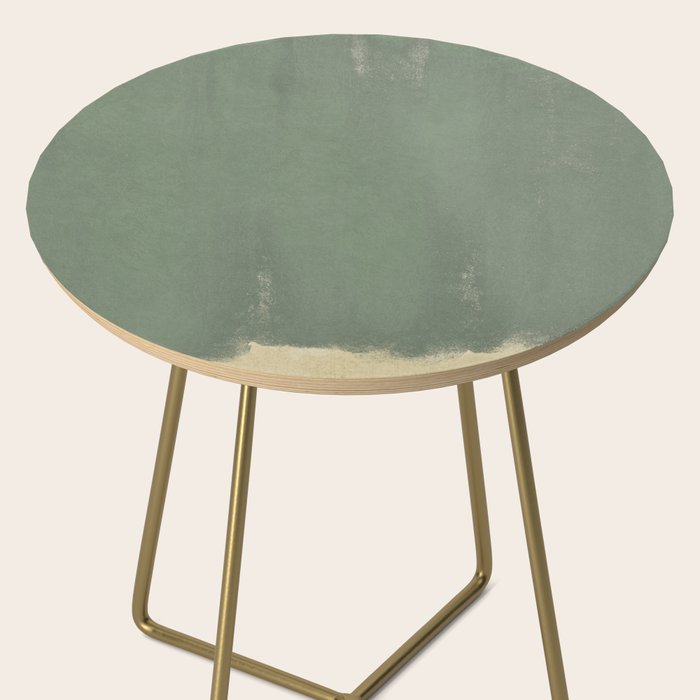 Minimal Abstract Green Colorfield Painting 01 Side Table Gallery Image 2