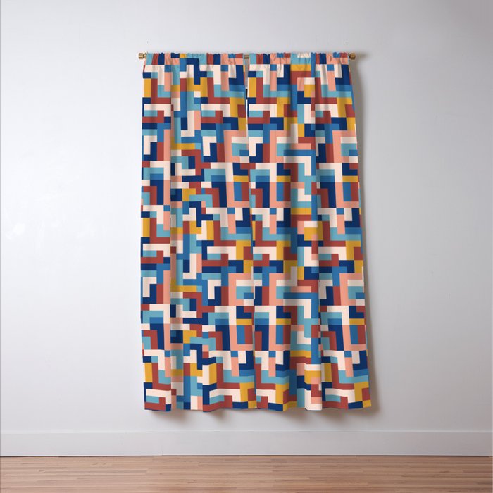 Boho M Tetris C Window Curtain Gallery Image 3
