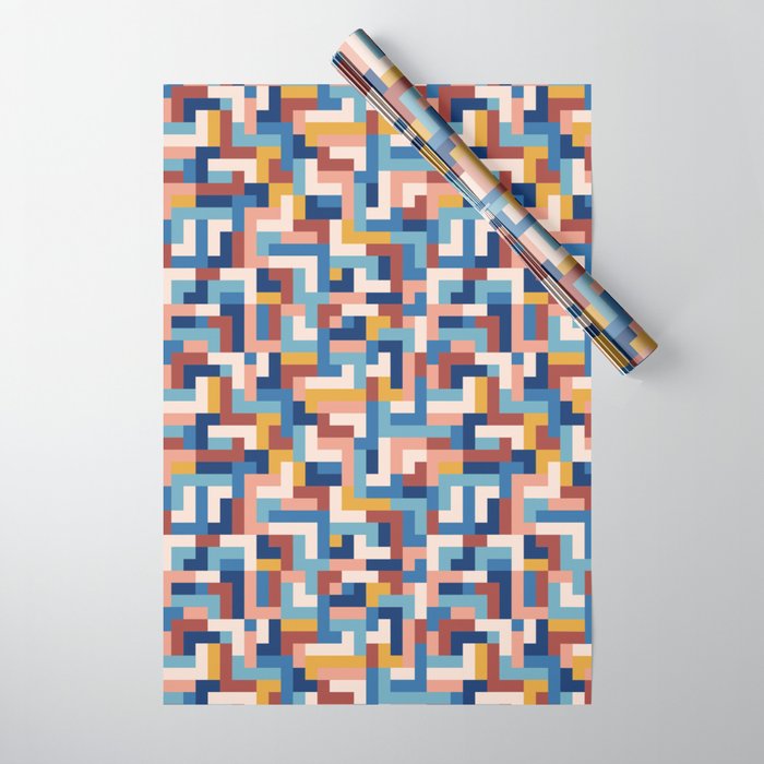 Boho M Tetris C Wrapping Paper Gallery Image 1