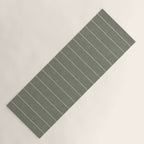 farmhouse stripes - olive green Yoga Mat Gallery Image 1