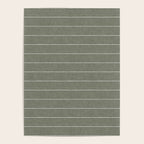 farmhouse stripes - olive green Poster Gallery Image 4
