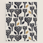 Scandinavian trees vintage structur Jigsaw Puzzle Gallery Image 1