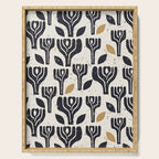 Scandinavian trees vintage structur Serving Tray Gallery Image 1