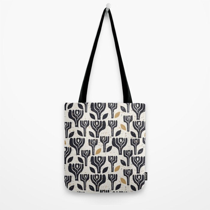 Scandinavian trees vintage structur Tote Bag Gallery Image 2