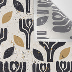Scandinavian trees vintage structur Wall Tapestry Gallery Image 3