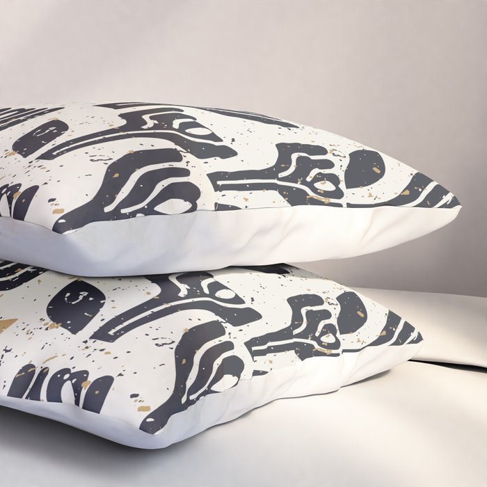 Scandinavian trees vintage structur Pillow Sham Gallery Image 3