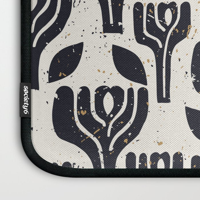 Scandinavian trees vintage structur Laptop Sleeve Gallery Image 3