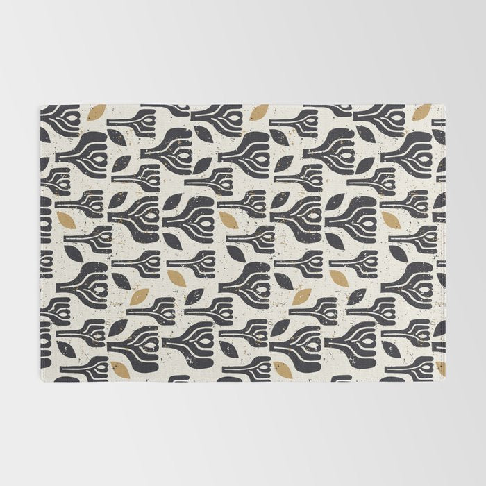 Scandinavian trees vintage structur Rug Gallery Image 2