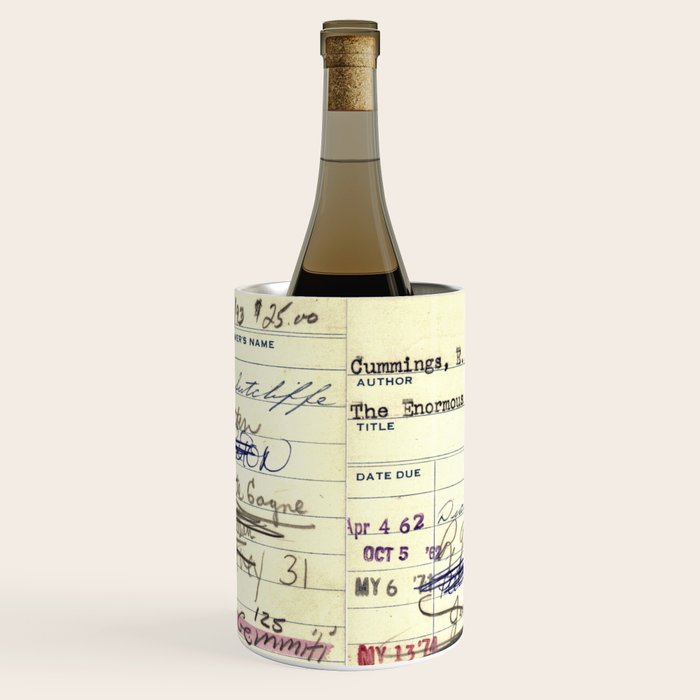 Library Card 828 The Enormous Room Wine Chiller Gallery Image 1